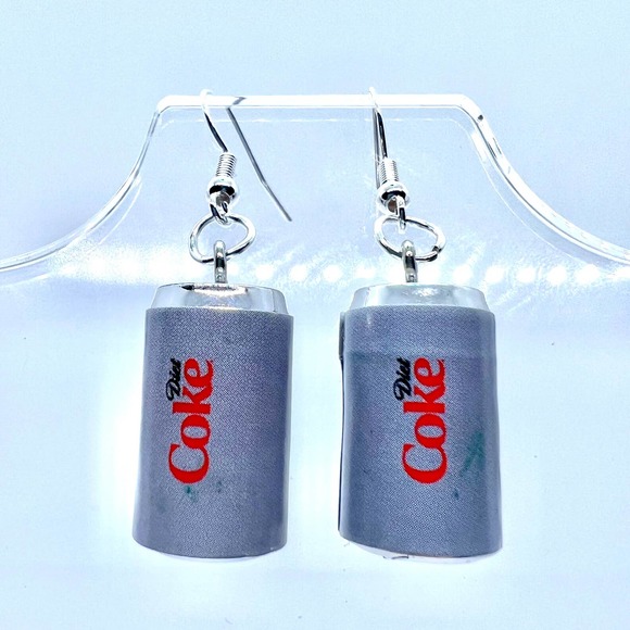 Diet Coke Earrings - Drink Earrings - Soda Earrings - Coca Cola Earrings - Picture 1 of 10